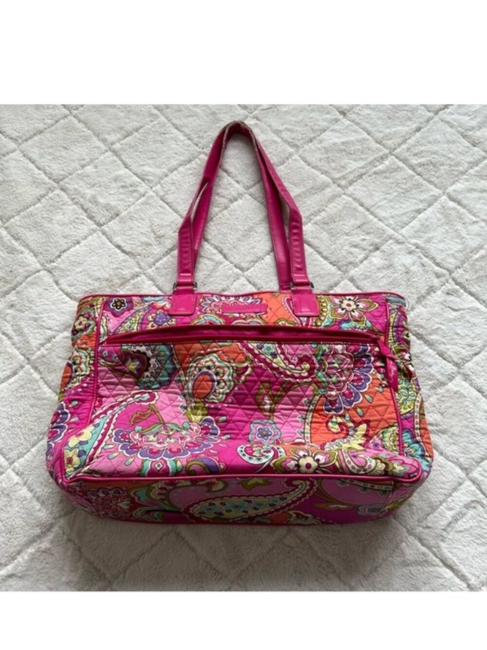 *Flawed* Vera Bradley | "Pink Swirls" Retired Duffle Bag